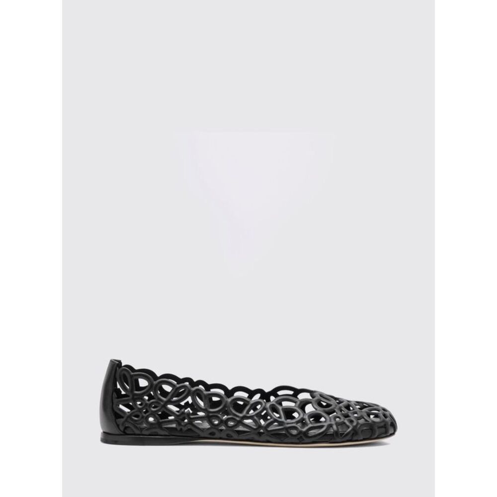 Loewe Women Anagram Petal Nappa Ballet Flats Loewe With Cut-Out Monogram